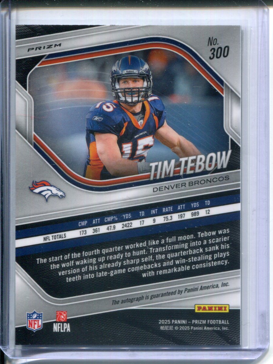 2025 Panini Prizm Tim Tebow #300