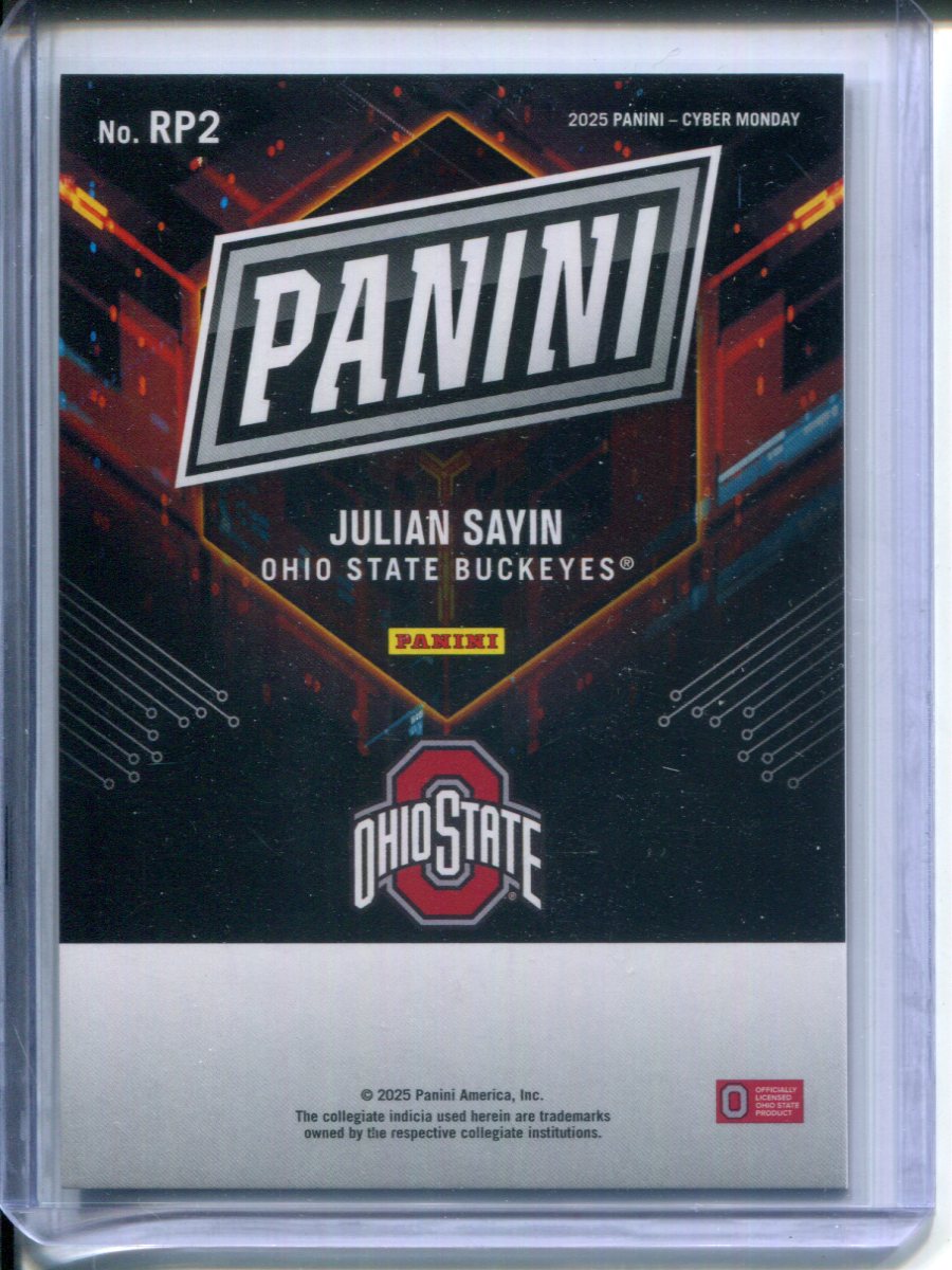 2025 Panini Cyber Monday Rated Prospect Julian Sayin #RP2