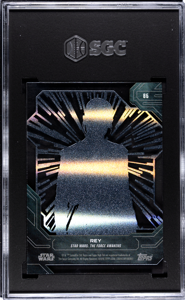 Rey 2024 Topps Star Wars High Tek Hyperspace Pattern SGC 10 POP 1
