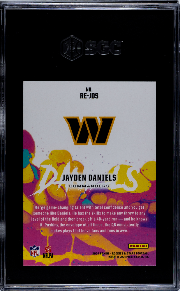 2024 Panini Rookies & Stars Jayden Daniels #RE-JDS Exclusive SGC 10