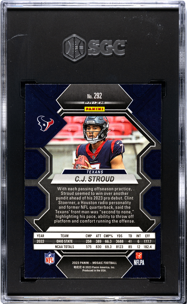 2023 Panini Mosaic CJ Stroud #292 SGC 9.5