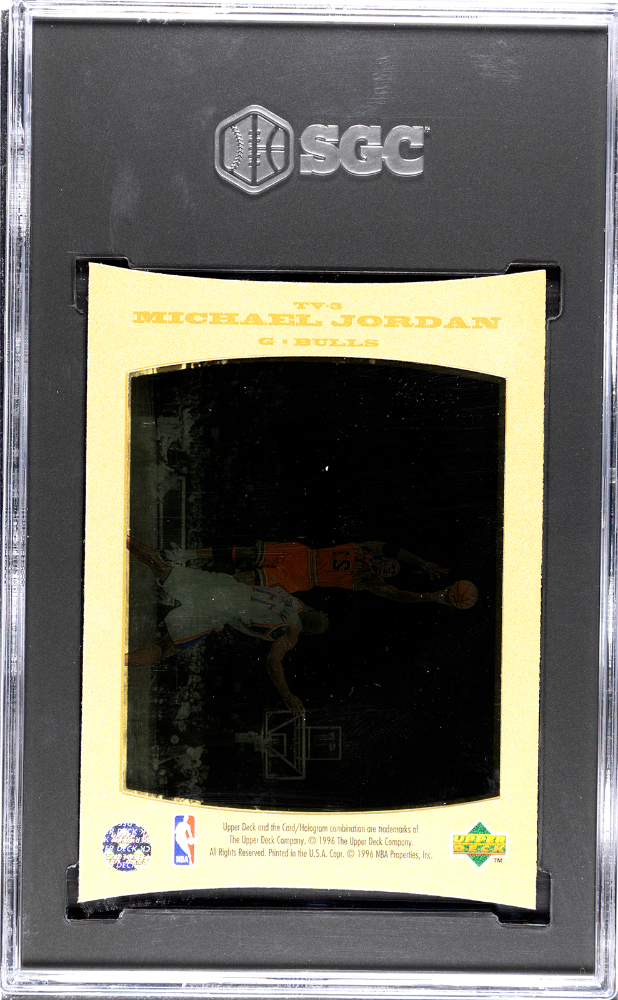 1996 Upper Deck Michael Jordan #TV-3 TV Cel Predictor SGC 8