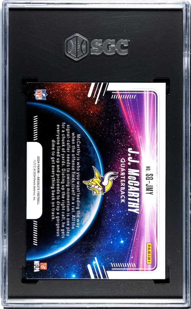 2024 Panini Absolute JJ Mccarthy #SG-JMY Star Gazing SGC 10