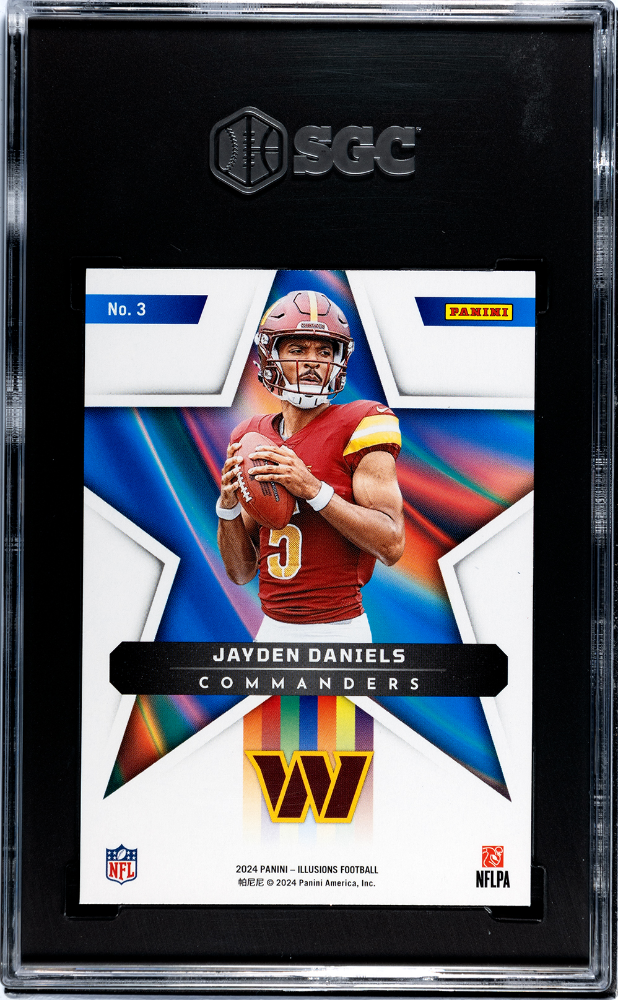2024 Panini Illusions Jayden Daniels #3 Shining Stars SGC 9.5