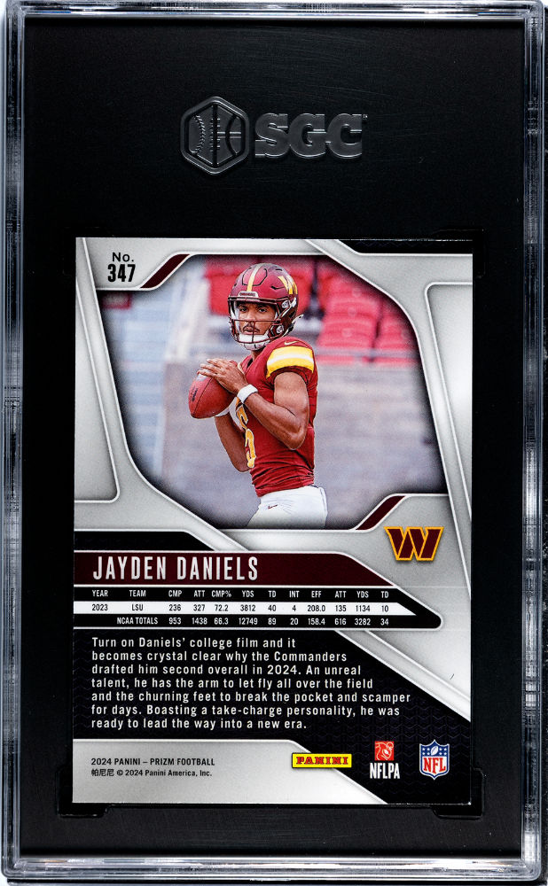 2024 Panini Prizm Jayden Daniels #347 SGC 9.5