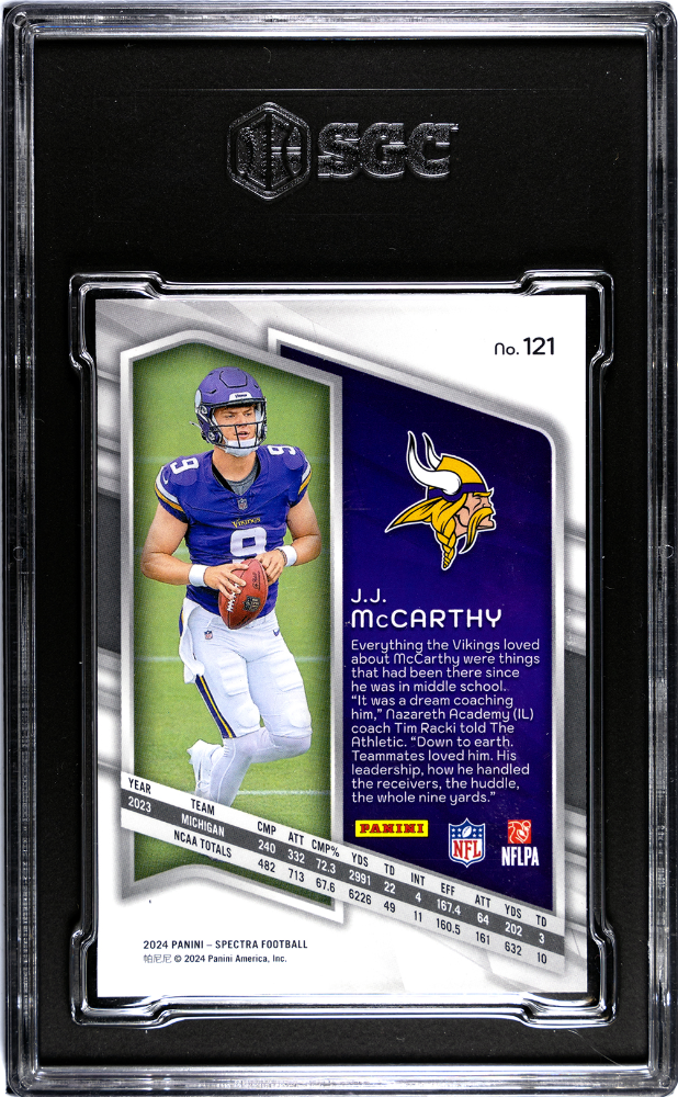 2024 Panini Spectra JJ Mccarthy #121 SGC 9.5