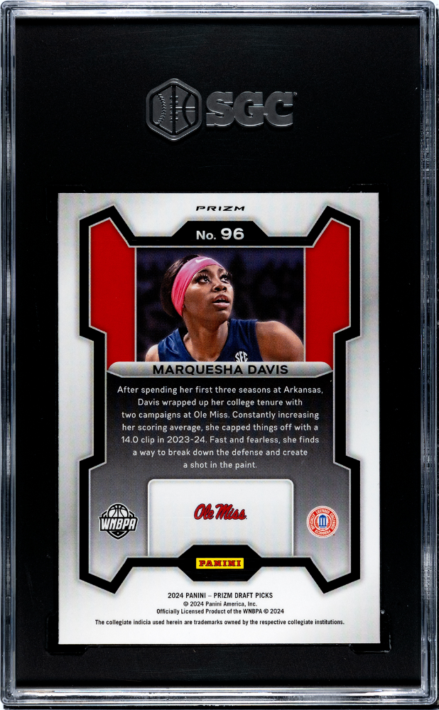 2024 Panini Prizm D.P. Marquesha Davis #96 Snakeskin SGC 9 POP 1