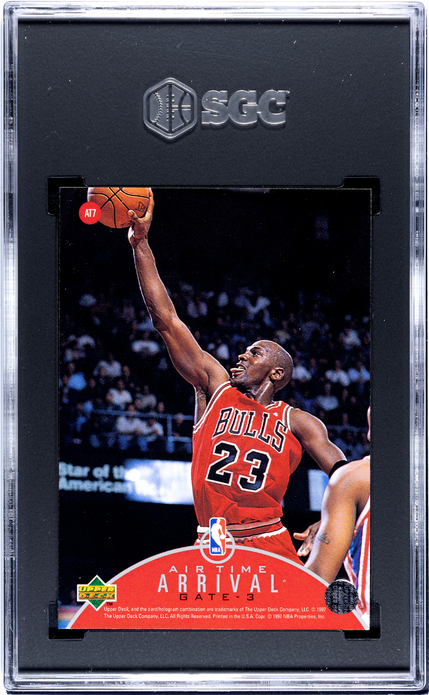 1997 Upper Deck Michael Jordan #AT7 Air Time SGC 10