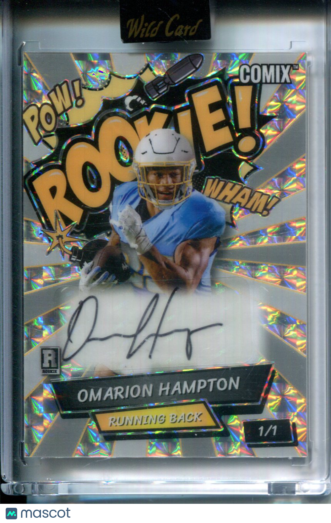 2025 Wild Card Comix Omarion Hampton #ACRGB-OH-A Holofoil AUTO Rookie 1/1