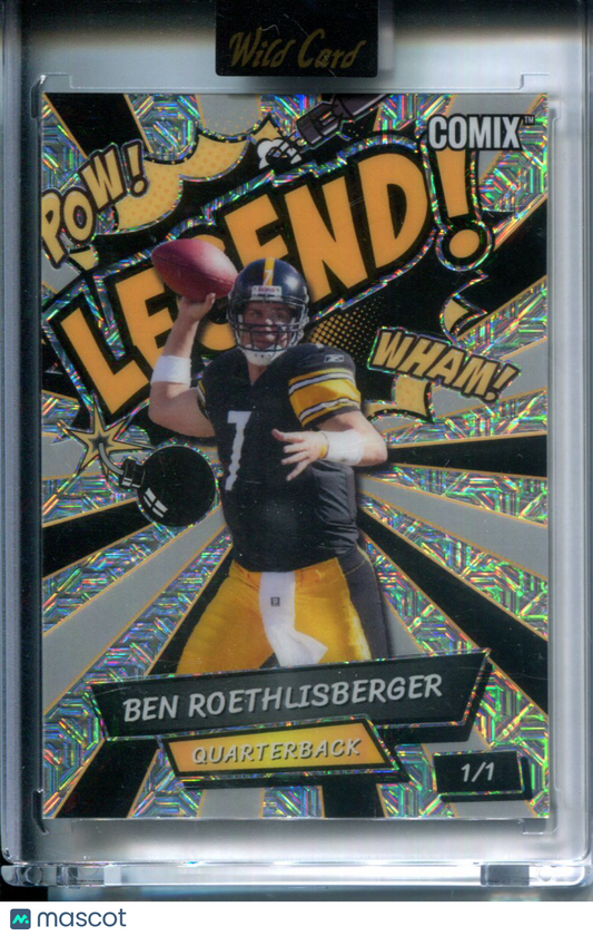 2025 Wild Card Comix Legend Ben Roethlisberger #ACLGB-BR Holofoil 1/1