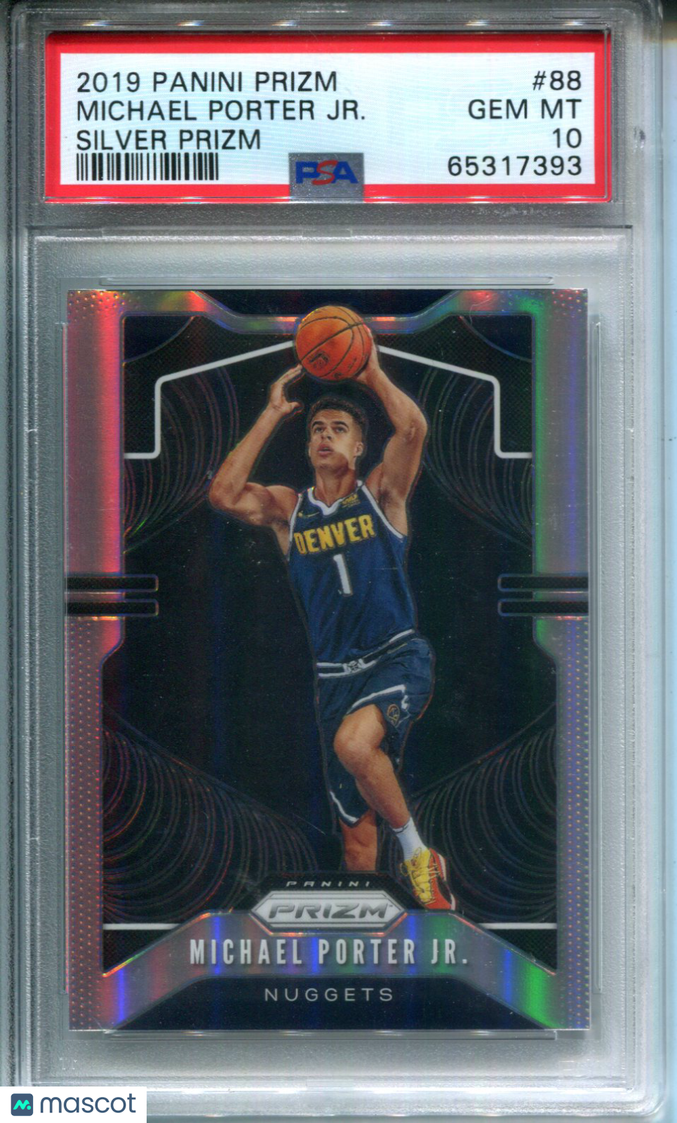 2019-20 Panini Prizm Michael Porter JR. #88 Silver PSA 10