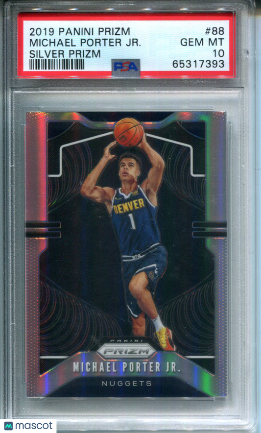 2019-20 Panini Prizm Michael Porter JR. #88 Silver PSA 10