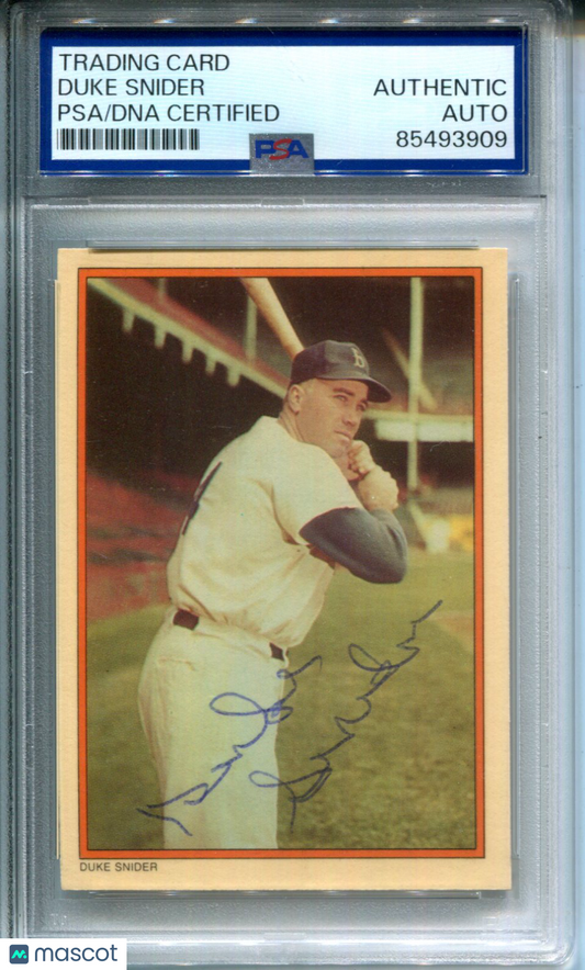 1985 Circle K #20 SIGNED Autograph AUTO Duke Snider PSA/DNA Authentic