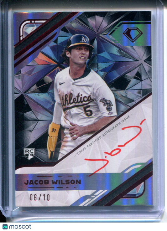 2025 Topps Diamond Icons Jacob Wilson White Polychromatink AUTO #6/10 Rookie