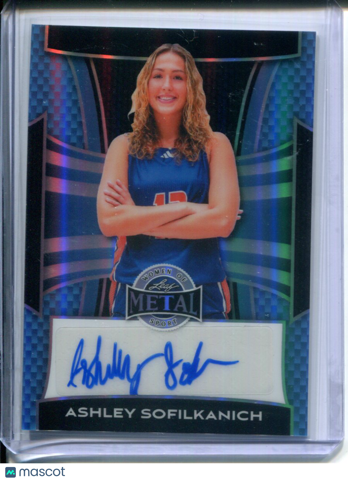 2025 Leaf Metal Women of Sport Ashley Sofilkanich #3/8 AUTO Michigan Basketball