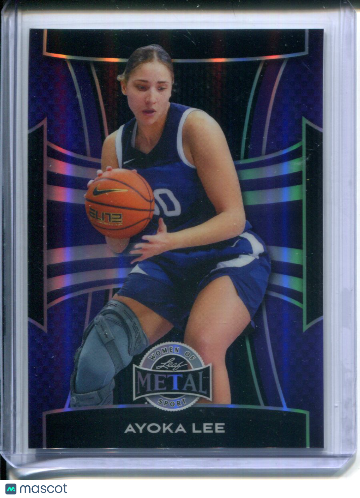 2025 Leaf Metal Sports Ayoka Lee #14 Purple Prizm #3/6 KANSAS STATE Color Match