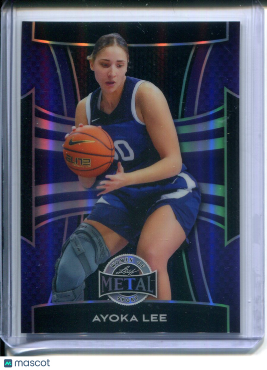2025 Leaf Metal Sports Ayoka Lee #14 Purple Prizm #3/6 KANSAS STATE Color Match