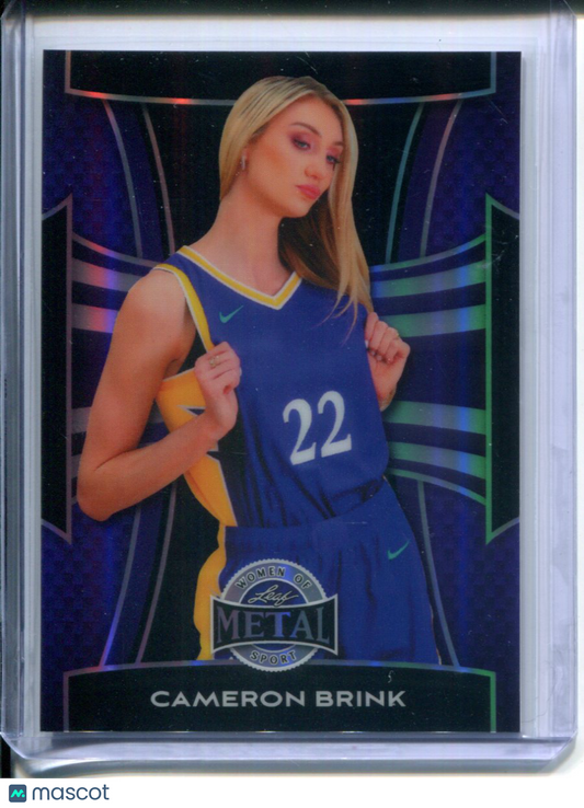 2025 Leaf Metal Women of Sport Cameron Brink #6/6 Purple PRIZM L.A. Sparks WNBA