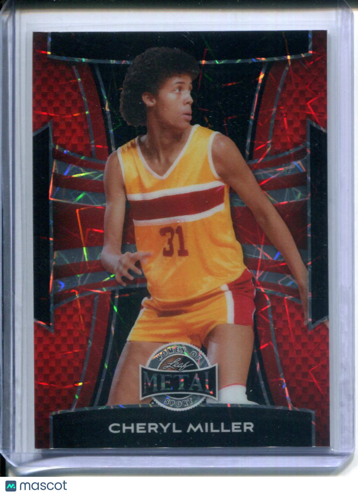 2025 Leaf Metal Women of Sport Cheryl Miller #25 Red Lazer #1/1 USC Basketball