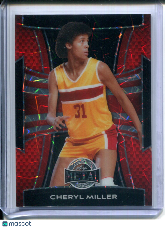 2025 Leaf Metal Women of Sport Cheryl Miller #25 Red Lazer #1/1 USC Basketball