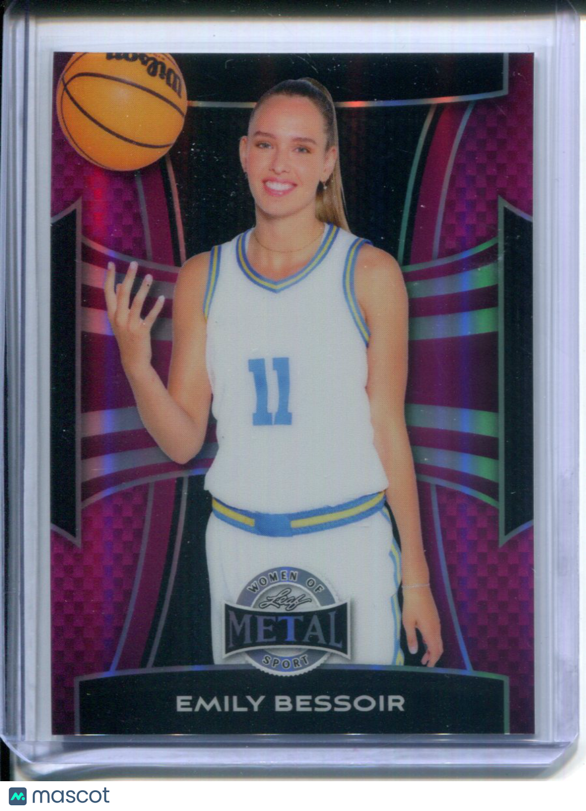 2025 Leaf Metal Women of Sport Emily Bessoir #33 Pink Prizm UCLA #1/3