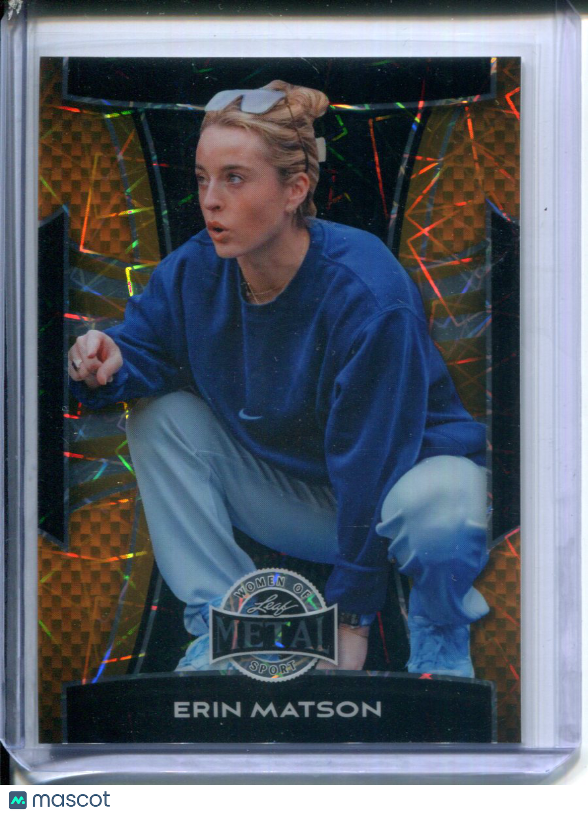 2025 Leaf Metal Women of Sport Erin Matson #37 GOLD #1/1 North Carolina