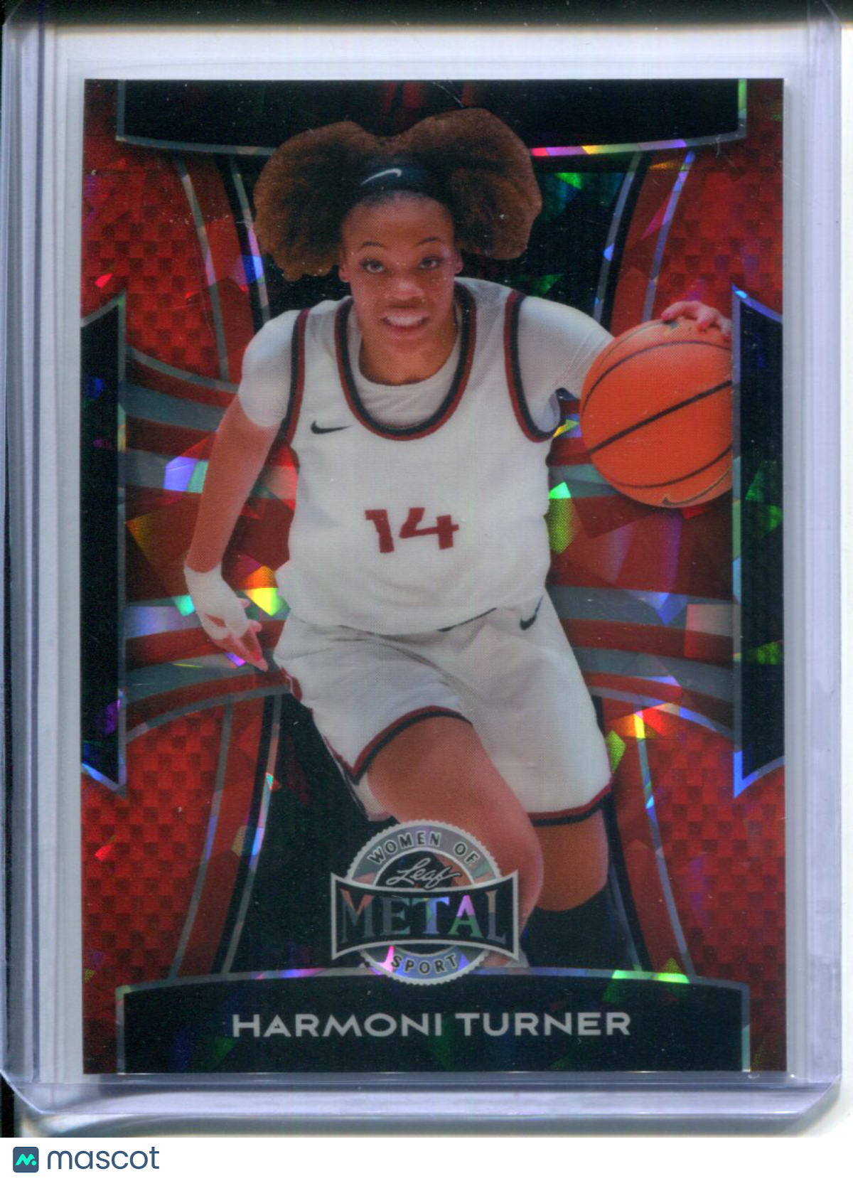 2025 Leaf Metal Women of Sport Harmoni Turner #49 Orange #1/1 HARVARD Basketball
