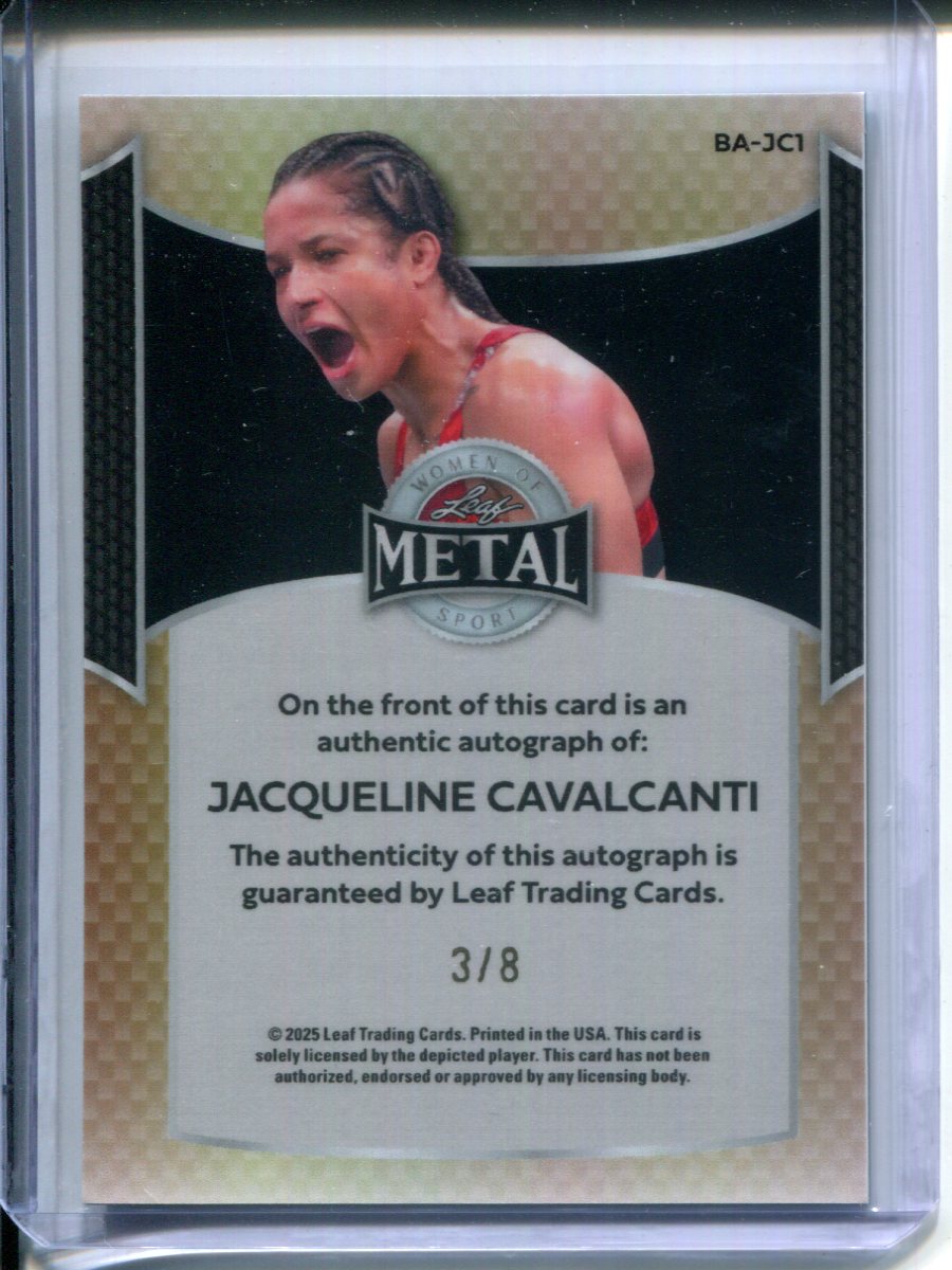 2025 Leaf Metal MMA Jacqueline Cavalcanti #BA-JC1 3/8