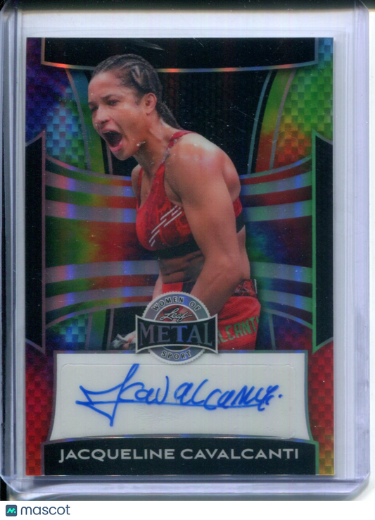 2025 Leaf Metal Women of Sport MMA Jacqueline Cavalcanti #1/4 AUTO Tie Dye