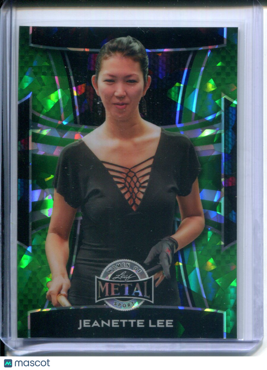 2025 Leaf Metal Women of Sport Jeanette Lee #55 Green Ice #1/1 Billiards Pool