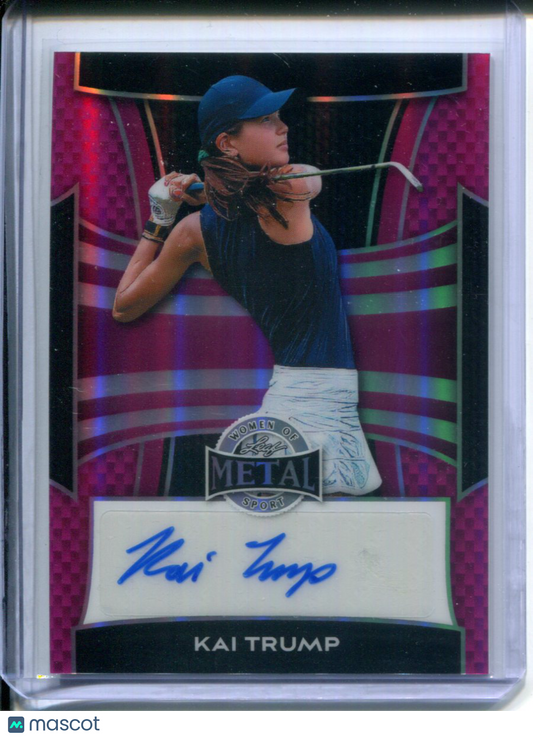 2025 Leaf Metal Women of Sport Golf Kai Trump #BA-KT1 Pink Prizm #2/3