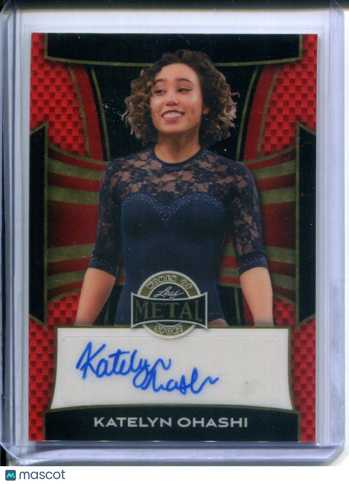 2025 Leaf Metal Women Sport Katelyn Ohashi #1/1 Red Gold Vinyl Superfractor AUTO