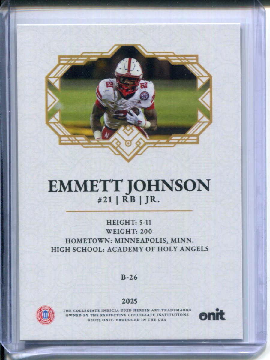 2025 Onit Timeless Emmett Johnson #B-26