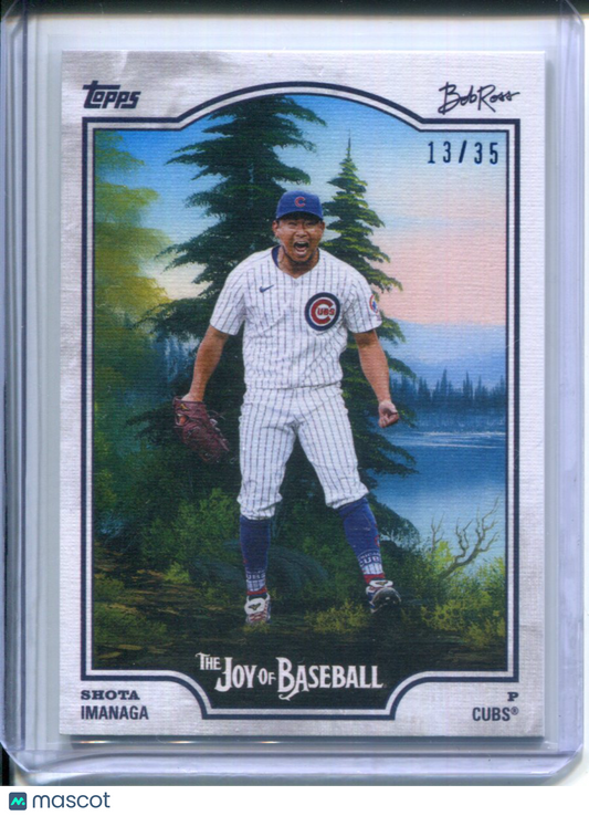 2025 Topps Bob Ross The Joy of Baseball Shota Imanaga #13/35