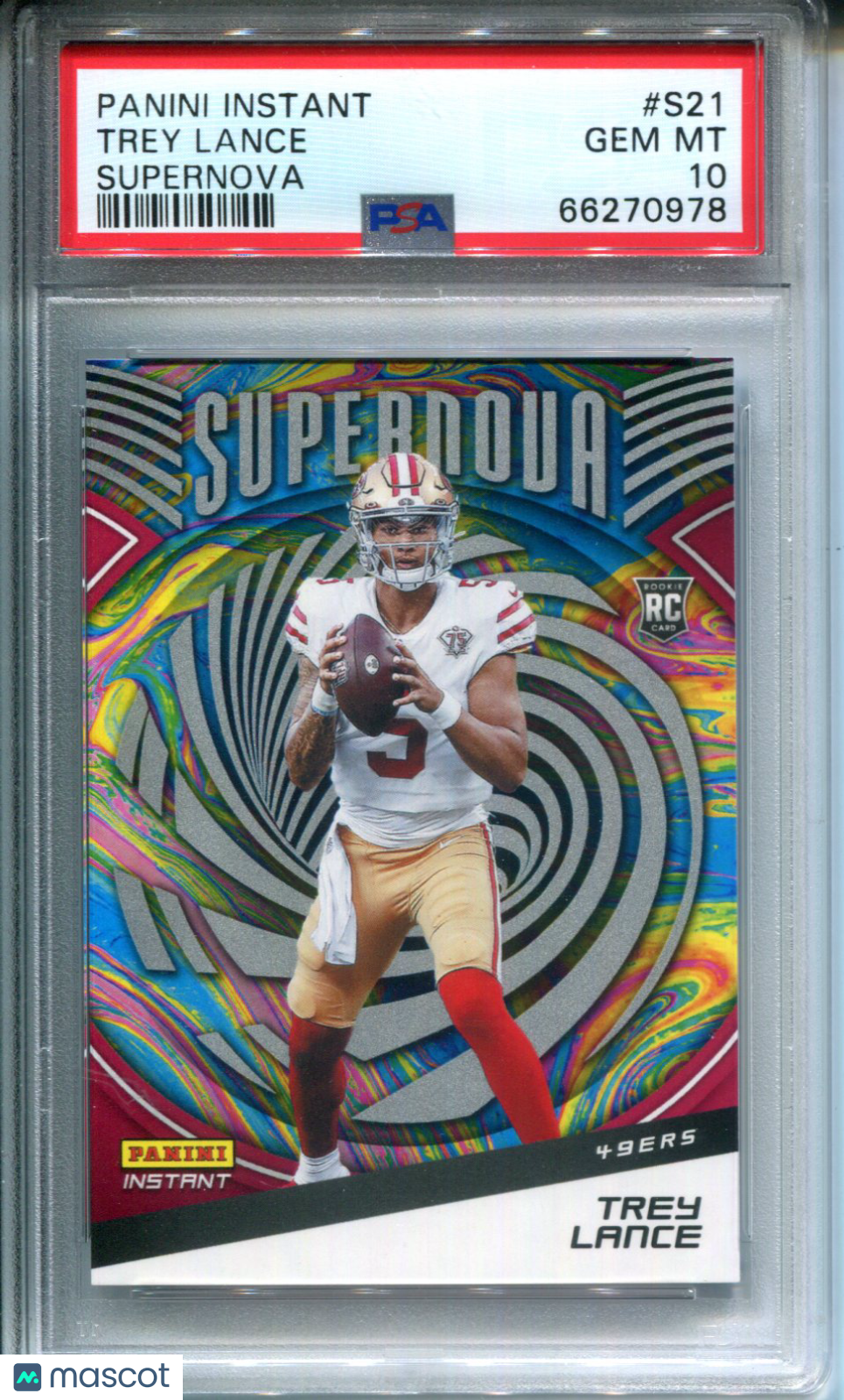 2021 Panini Instant Supernova Trey Lance #S21 PSA 10 Rookie