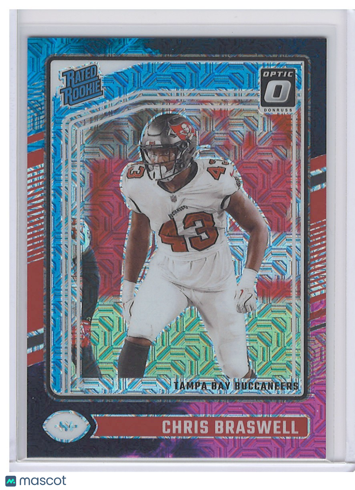 2024 Panini Donruss Optic Prizm Chris Braswell #220 Choice Nebula #1/1 Rookie