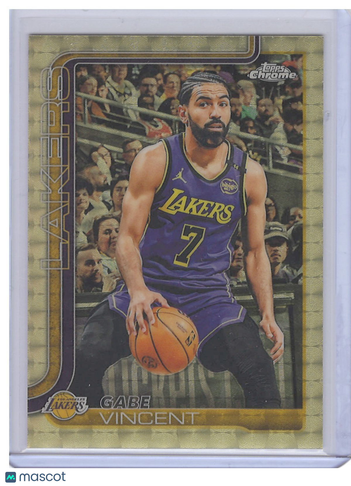 2025 Topps Chrome Gabe Vincent #119 Superfractor #1/1 Los Angeles Lakers