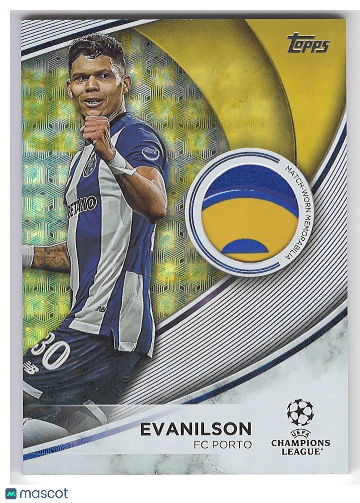 2024 Topps UEFA Club Competitions Evanilson Superstar Relic Foilfractor #1/1