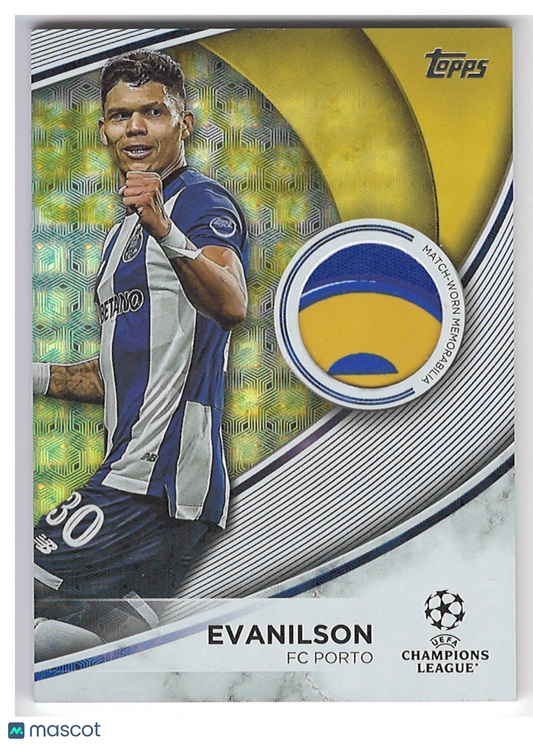 2024 Topps UEFA Club Competitions Evanilson Superstar Relic Foilfractor #1/1