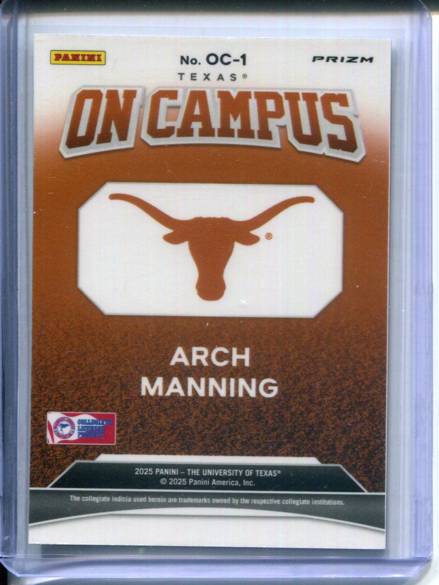 2025 Panini NIL Texas Longhorns Prizm On Campus Arch Manning #OC-1 CASE HIT SSP