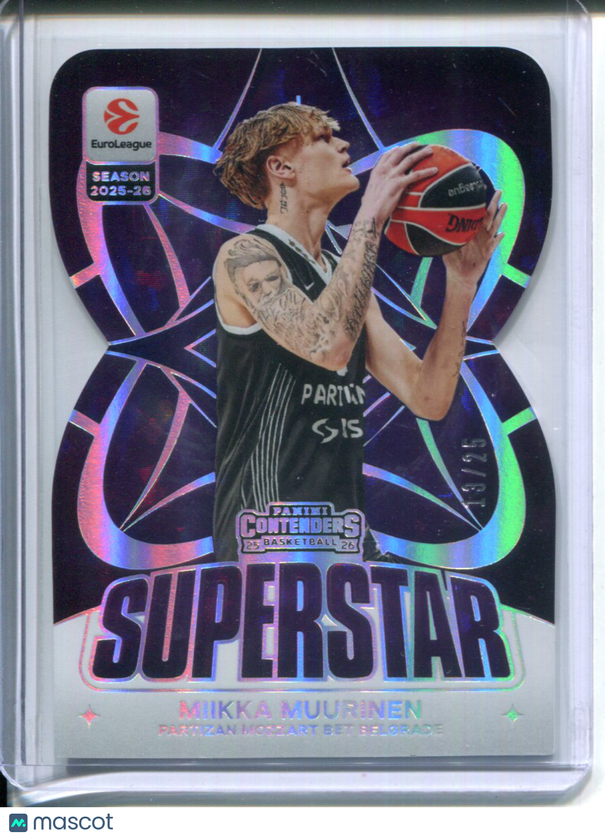 2025-26 Panini Contenders EuroLeague Basketball Superstar Miikka Muurinen #13/25