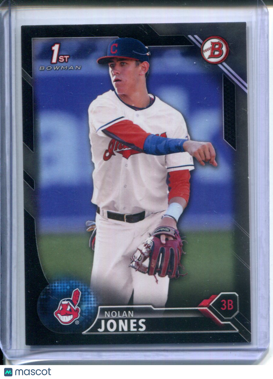 2016 Bowman Draft 1st Bowman Nolan Jones #BD-32 Black #1/1
