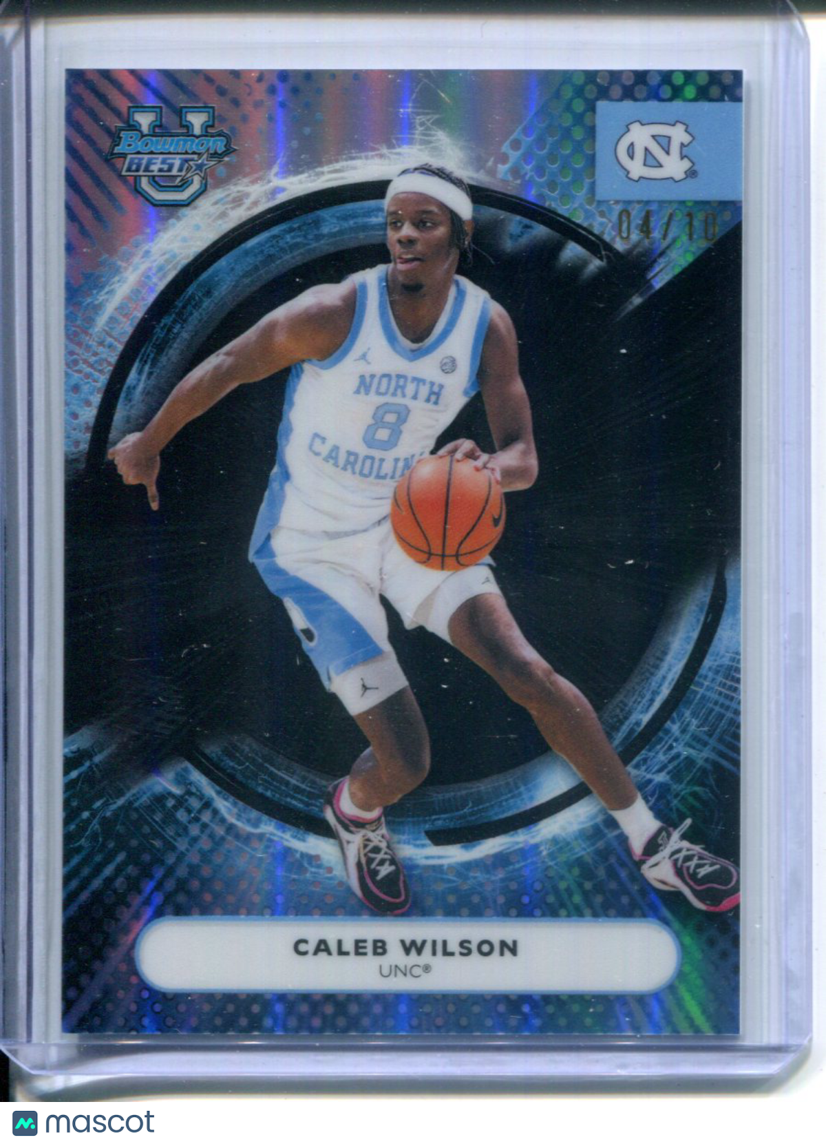 2025-26 Topps Bowman Best University Best Caleb Wilson #91 Black Refractor #4/10