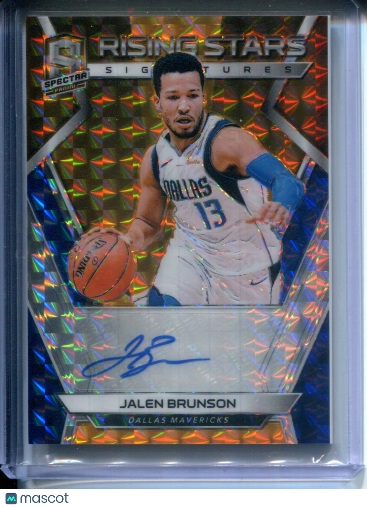 2018-19 Panini Spectra Prizm Rising Stars Jalen Brunson #1/5 Rookie AUTO Knicks