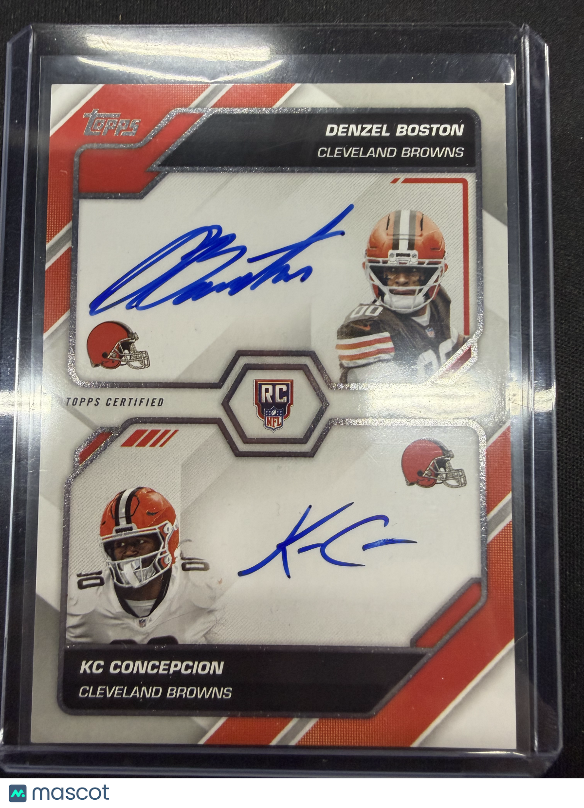 2026 Topps Flagship Football First Dual Auto Denzel Boston KC Concepcion RC