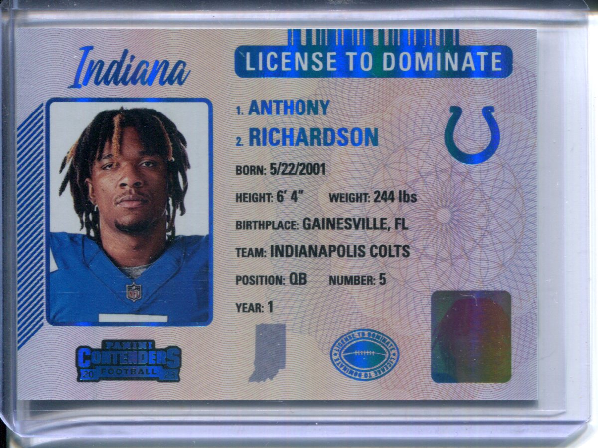 Anthony Richardson #25 License to Dominate