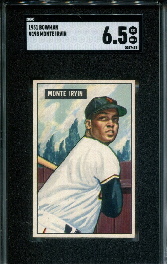 Monte Irvin 1951 Bowman #198 Rookie Card SGC 6.5