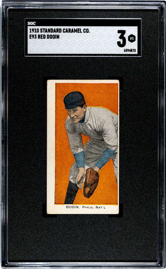 1910 Standard Caramel Co. (E93) Red Dooin SGC 3