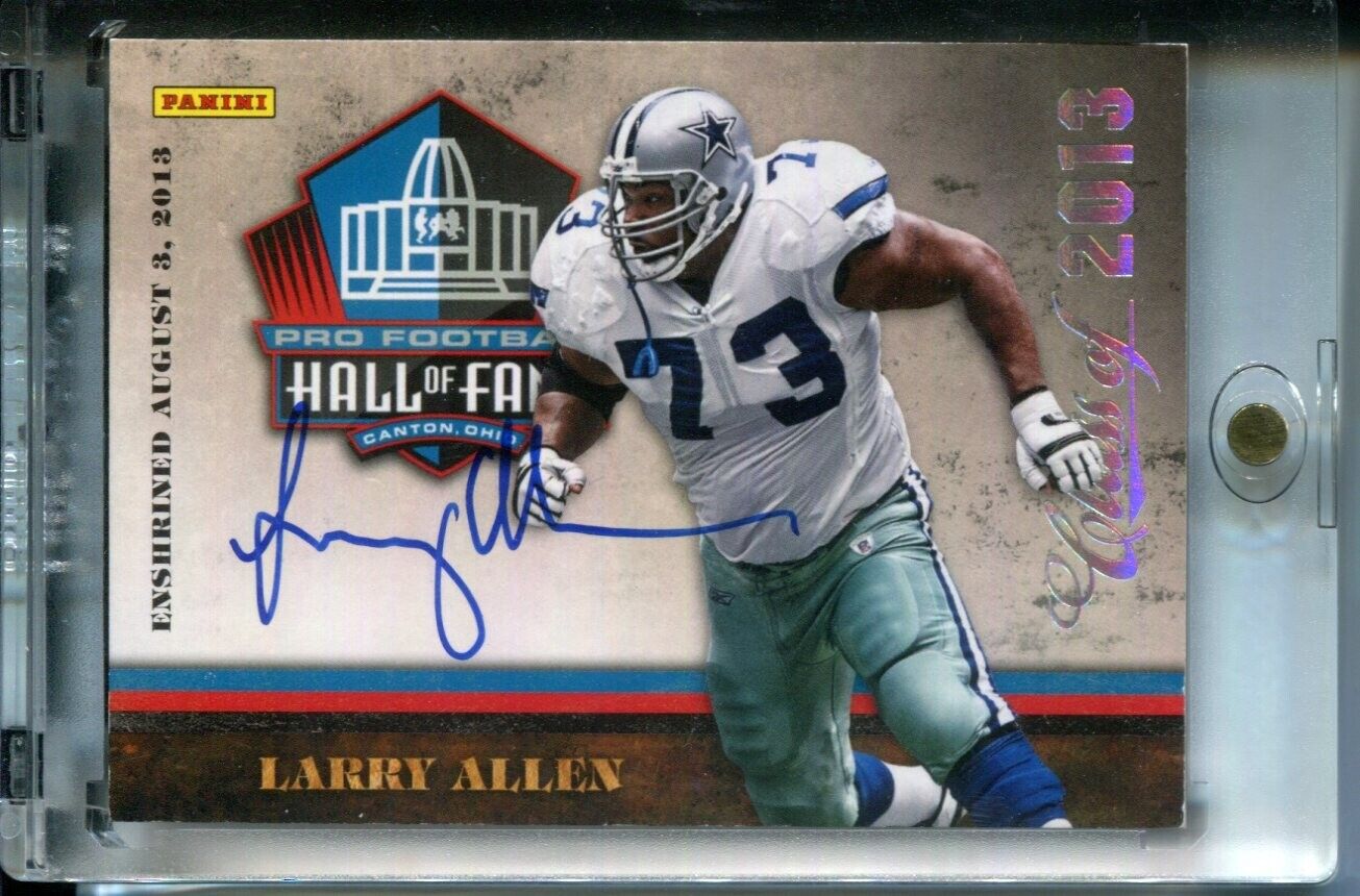 Larry Allen Cowboys 2013 Panini NFL Hall of Fame HOF Auto Enshrined SP