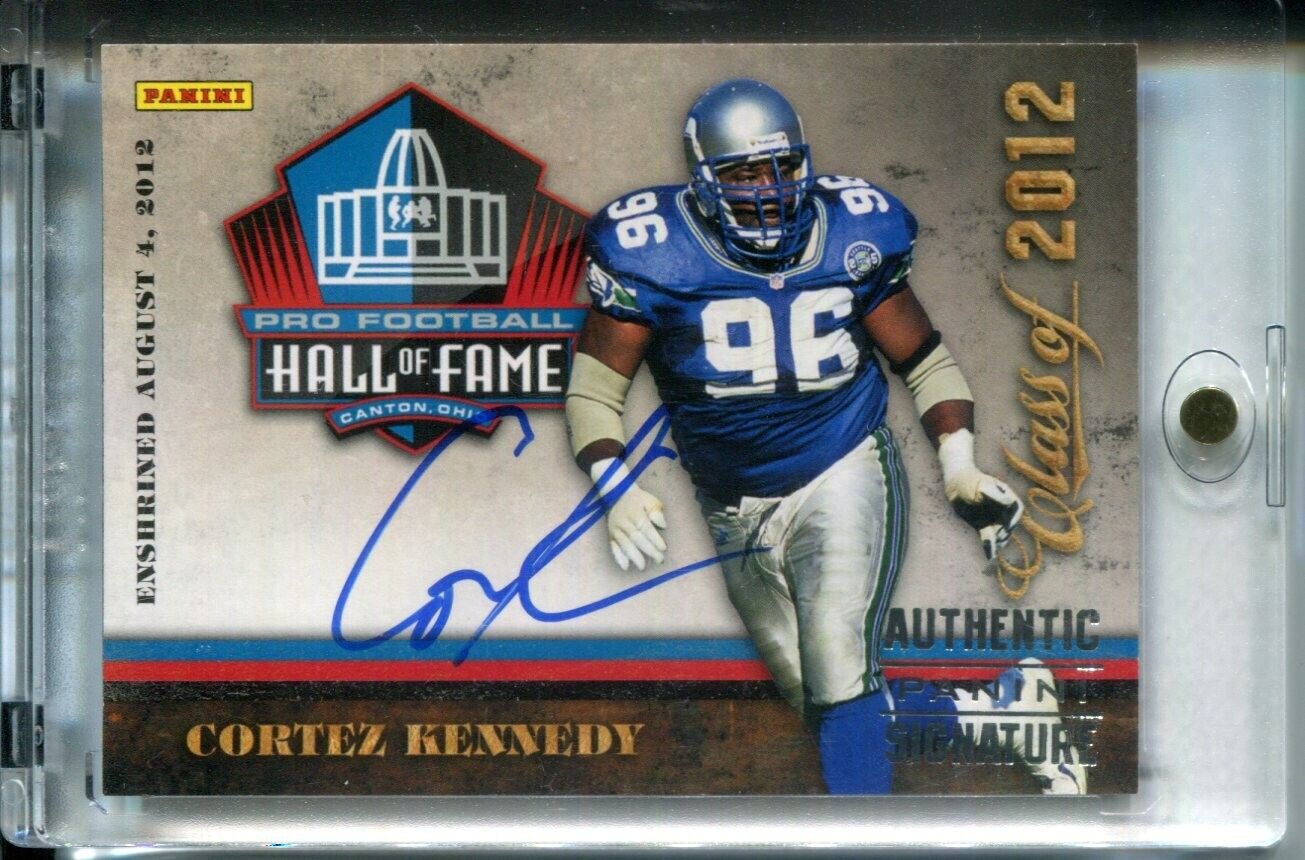 Cortez Kennedy Seahawks 2012 Panini NFL Hall of Fame HOF Auto Enshrined SP